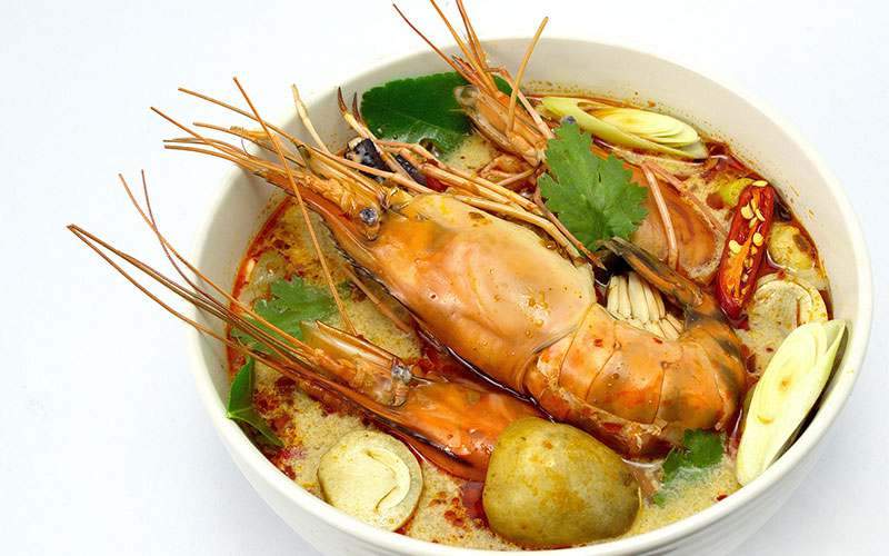 The national dish of Thailand, Tom Yum Soup
