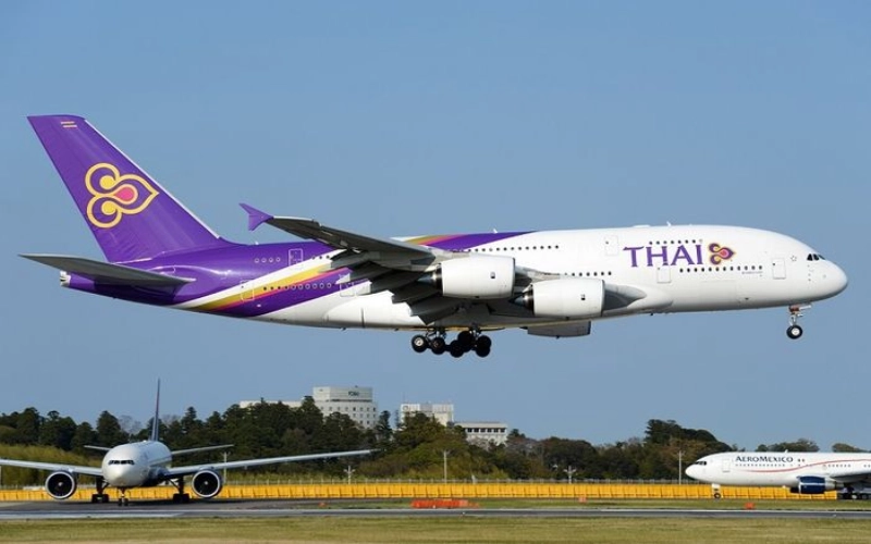 A Thai Airways é a companhia aérea nacional da Tailândia.