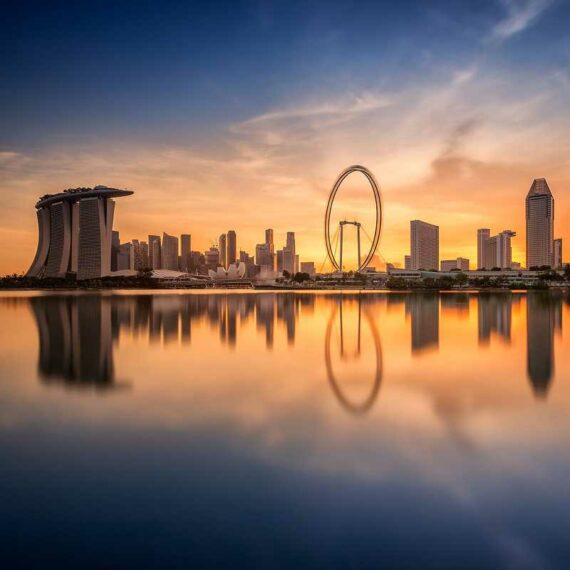 amanecer en Singapur