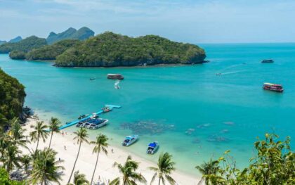 Tailândia com Koh Samui, Cingapura e Filipinas.