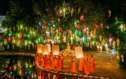 Tailândia e Maldivas com Festival das lanternas em Chiang Mai.